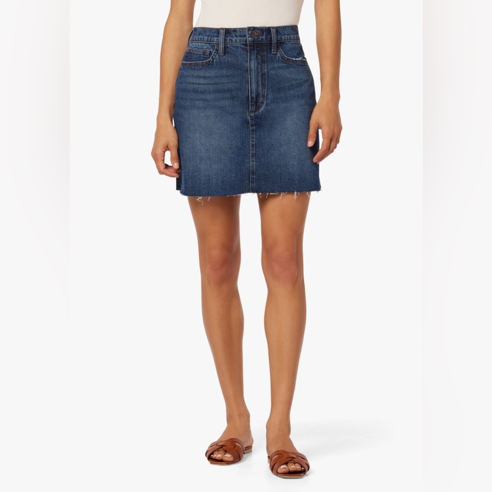 J. Crew A-Line Denim Skirt - Dark Blue